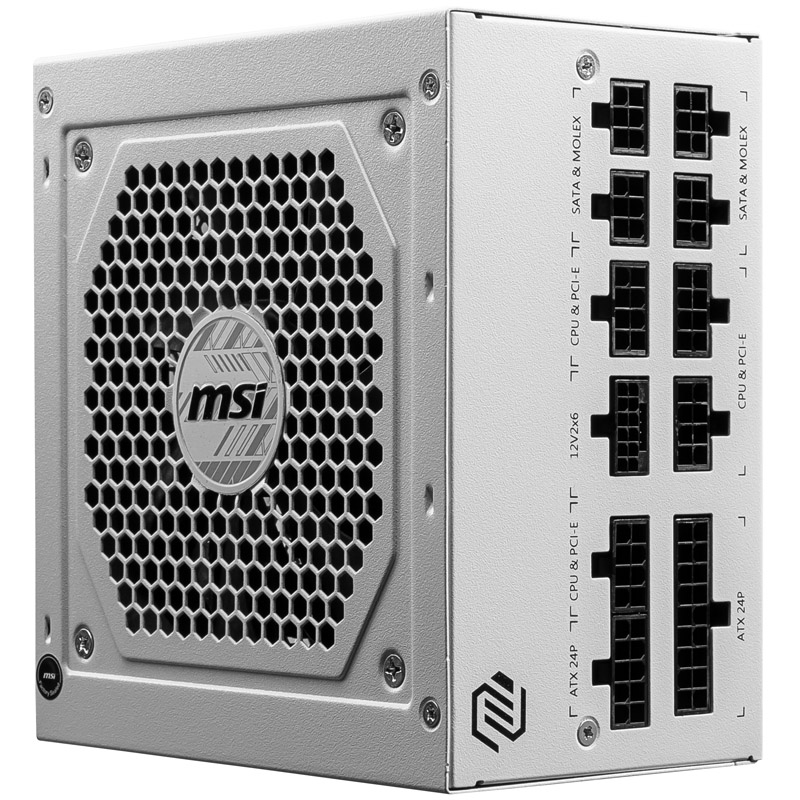 MSI MAG A850GL PCIE5 WHITE alimentatore per computer 850 W 20+4 pin ATX ATX Bianco