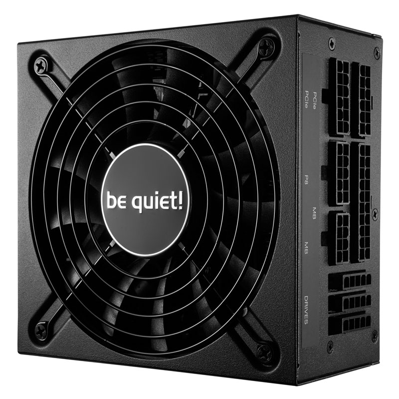 be quiet! SFX L Power 600W PSU, 80 PLUS Gold, SFX-to-ATX Adapter, Temperature Controlled 120mm Fan, 3 Year Warranty