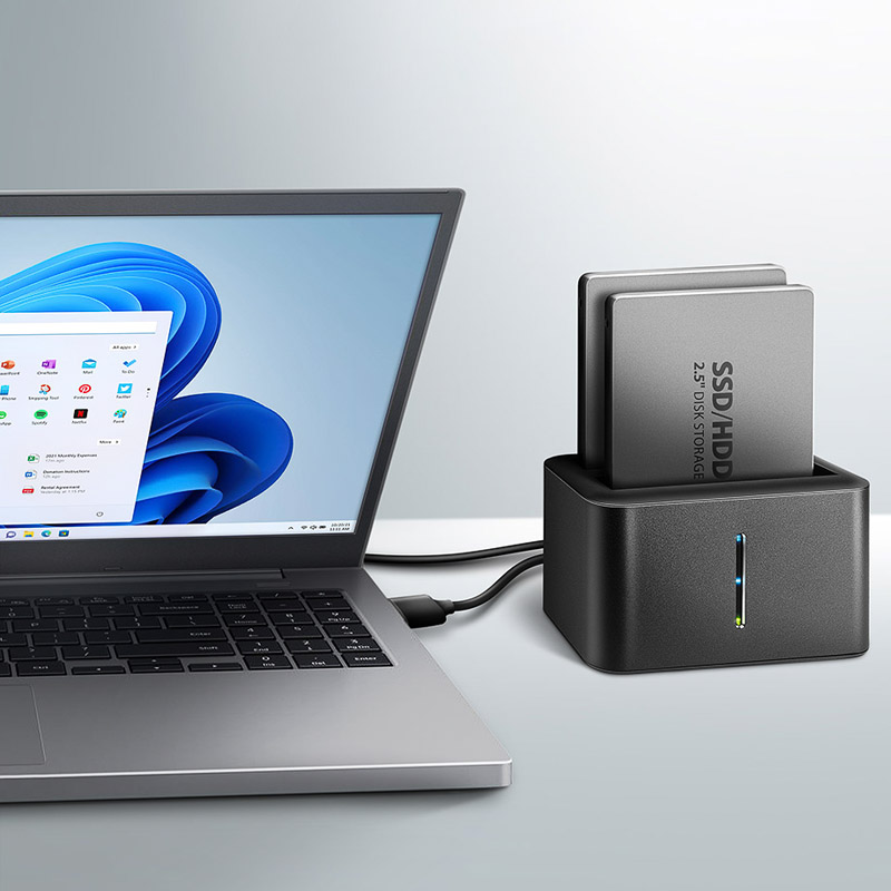 Axagon ADSA-D25 docking station per unitÃƒÆ’Ã‚Â  di archiviazione USB 3.2 Gen 1 [3.1 Gen 1] Type micro-B Nero (AXAGON