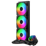 Cooler Master MasterLiquid 360 Core II 360mm ARGB Liquid CPU Cooler, Dual Chamber Pump w/ Infinity Mirror, Black