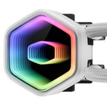 Cooler Master MasterLiquid 360 Core II 360mm ARGB Liquid CPU Cooler, Dual Chamber Pump w/ Infinity Mirror, White