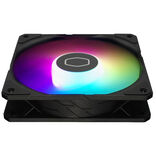 Cooler Master SickleFlow Edge 120 ARGB 12cm PWM Case Fans [3 Pack], Up to 2500 RPM, Loop Dynamic Bearing, LED Controller, Black