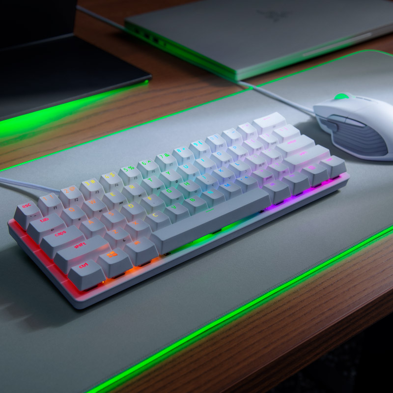 Tastiera da gioco Razer Huntsman Mini Mercury - bianca - RZ03-03392700-R3G1