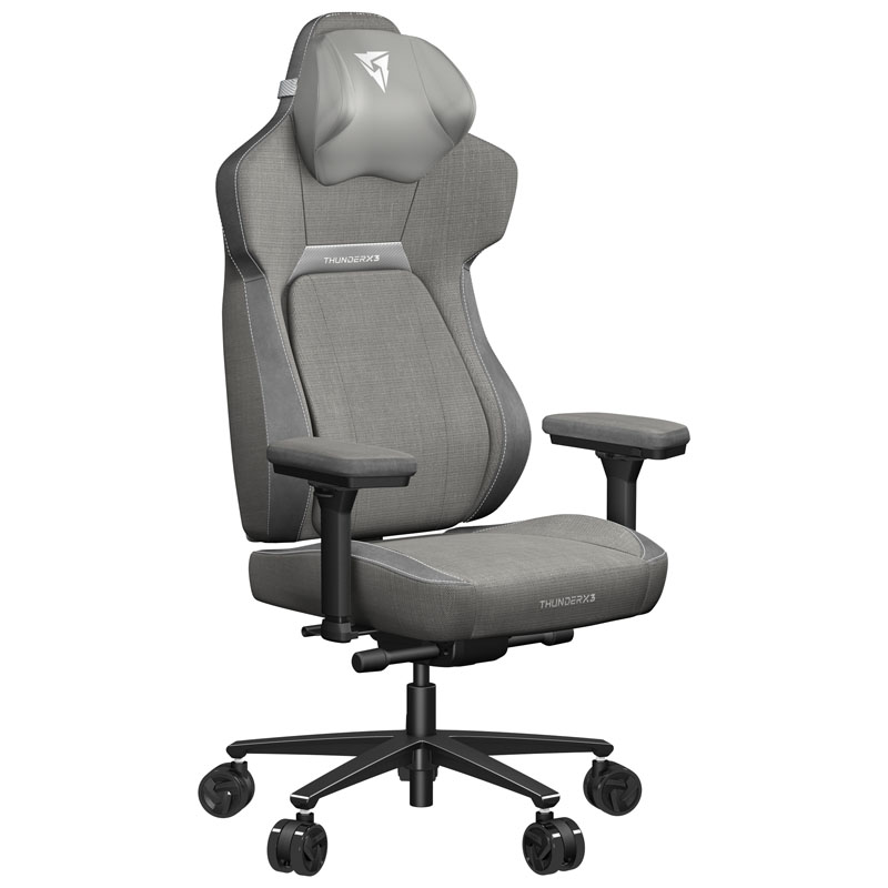 Thunderx3 Core -Loft Gaming Chair - Grey - Sedia da gioco ergonomico - Backrest con synthropet in pelle di alta qualità - Sync