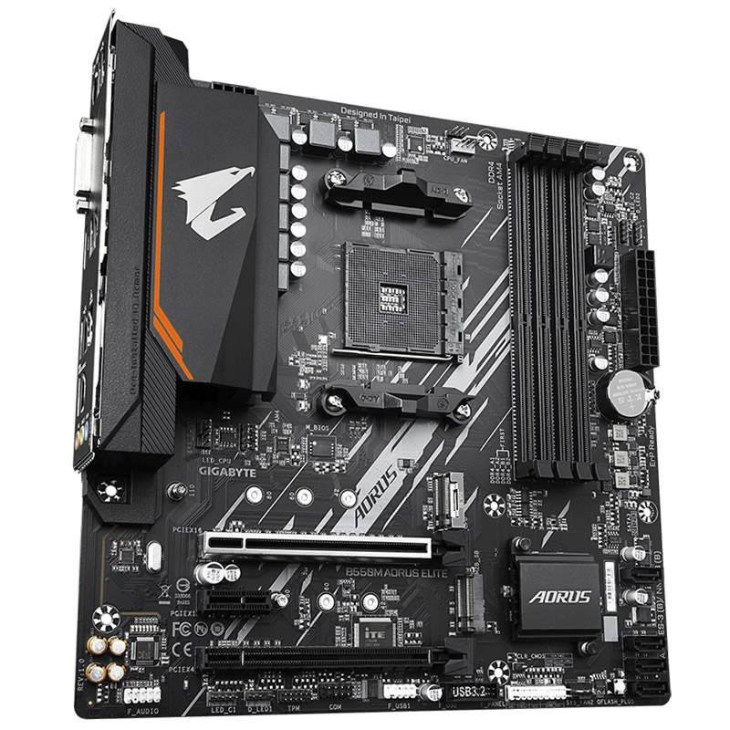 Gigabyte B550M AORUS ELITE scheda madre AMD B550 Socket AM4 micro ATX (Gigabyte B550M AORUS ELITE AMD Socket AM4 Micro ATX DVI/
