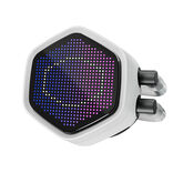 COOLER MASTER DISSIPATORE A LIQUIDO ATMOS II, 2X120MM ARGB, KIT SCHERMO PIXEL INCL, BIANCO