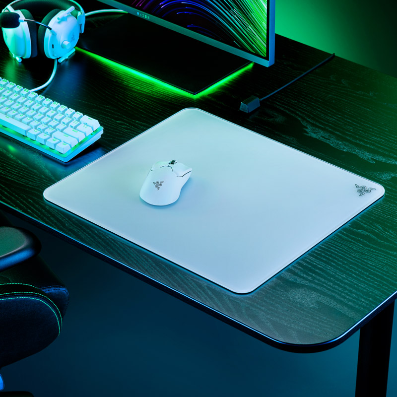 RAZER ATLAS TEMPERED GLASS LARGE WHITE