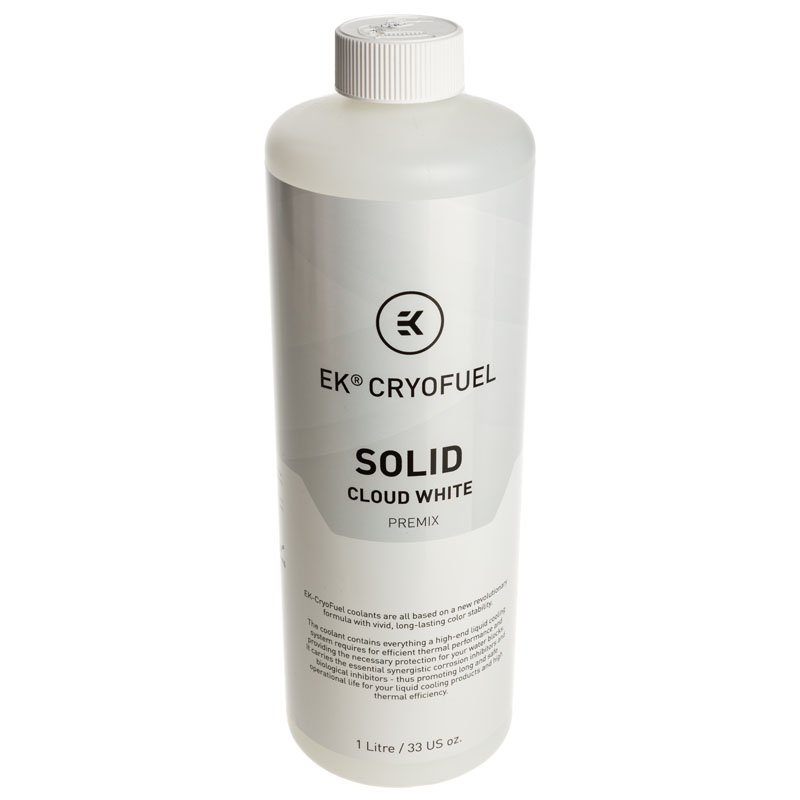 EK Water Blocks 3831109880302 antigelo e refrigerante Pronto all'uso 1 L (EK Water Blocks EK-CryoFuel Solid Cloud White 1L Prem