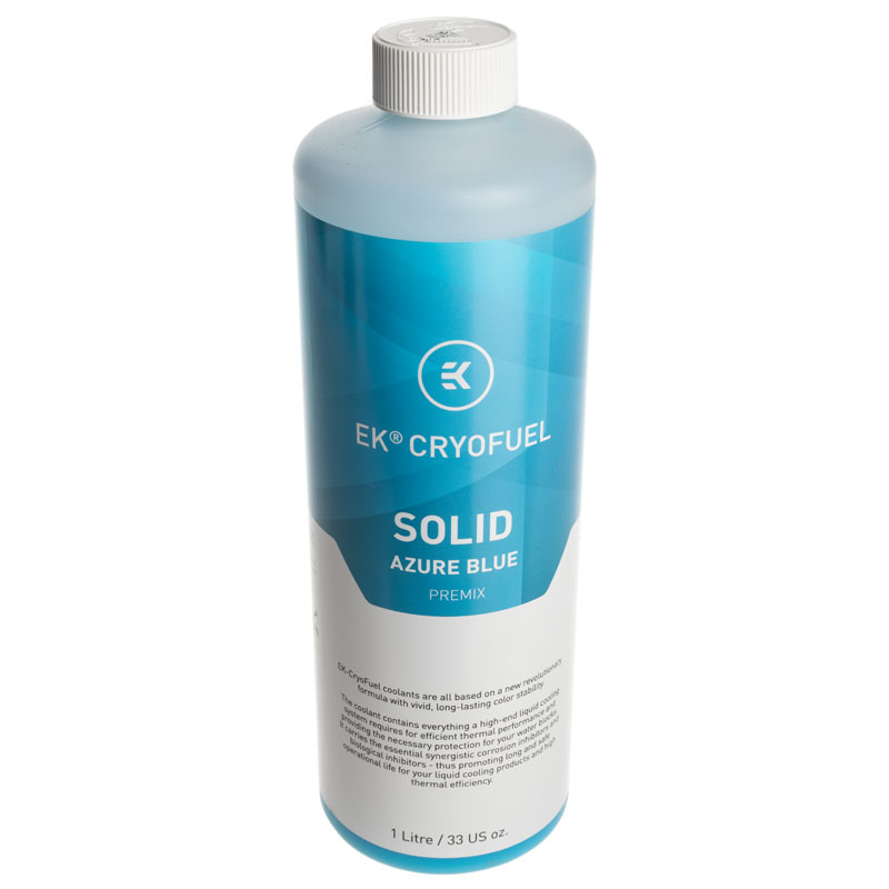EK Water Blocks 3831109880357 antigelo e refrigerante Pronto all'uso 1 L (EK Water Blocks EK-CryoFuel Solid Azure Blue 1L Premi