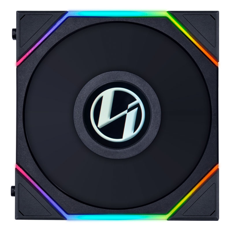 Lian Li UNI FAN TL LCD Case per computer Ventilatore 12 cm Nero (Lian Li UNI FAN TL LCD 120mm Reverse Triple Pack - Black)