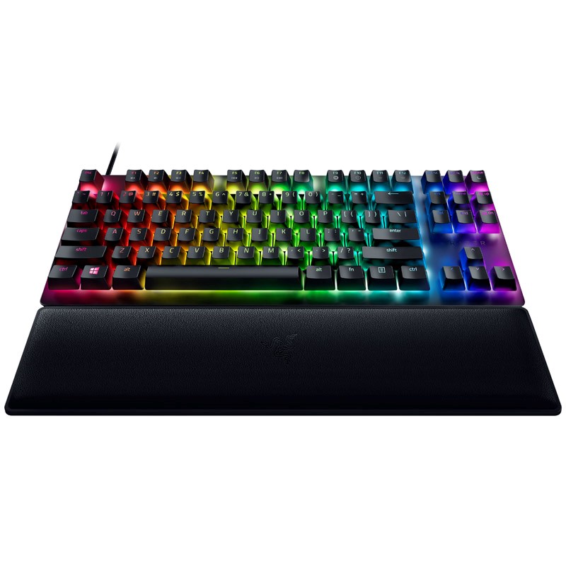Tasta Tenkeyless Razer Huntsman V2 (switch-ottica di clic, cablato, USB, layout tedesco, RGB)
