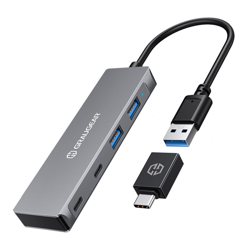 Hub USB 4x USB 3.0, 2x Type-C e 2x Type-A