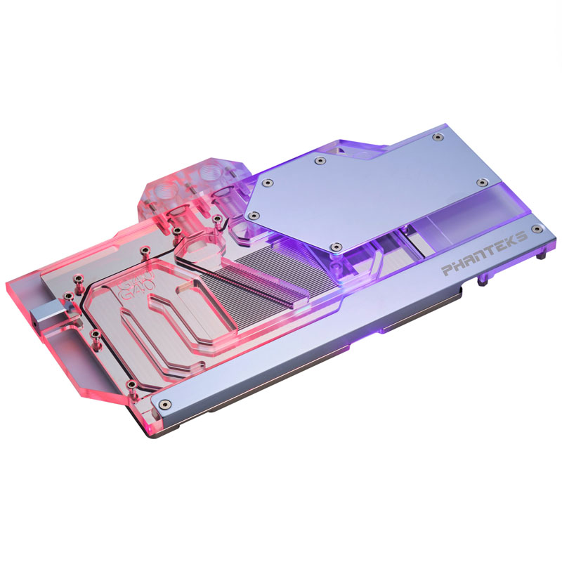 Panteks Glacier G40 RTX 4080/90 Blocco d'acqua incluso il backplate per MSI, D-RGB-Chrome (PH-GB4090MS_CR01_BP)