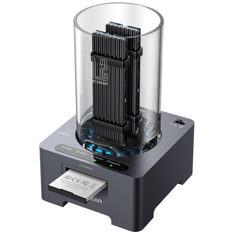 Docking station per M.2NVMe/NGFF SSD/CF-Express