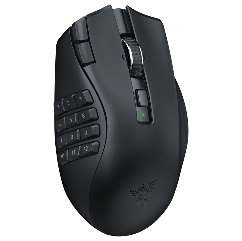 Razer Naga V2 HyperSpeed mouse Mano destra RF senza fili Bluetooth Ottico 30000 DPI (Naga V2 HyperSpeed)