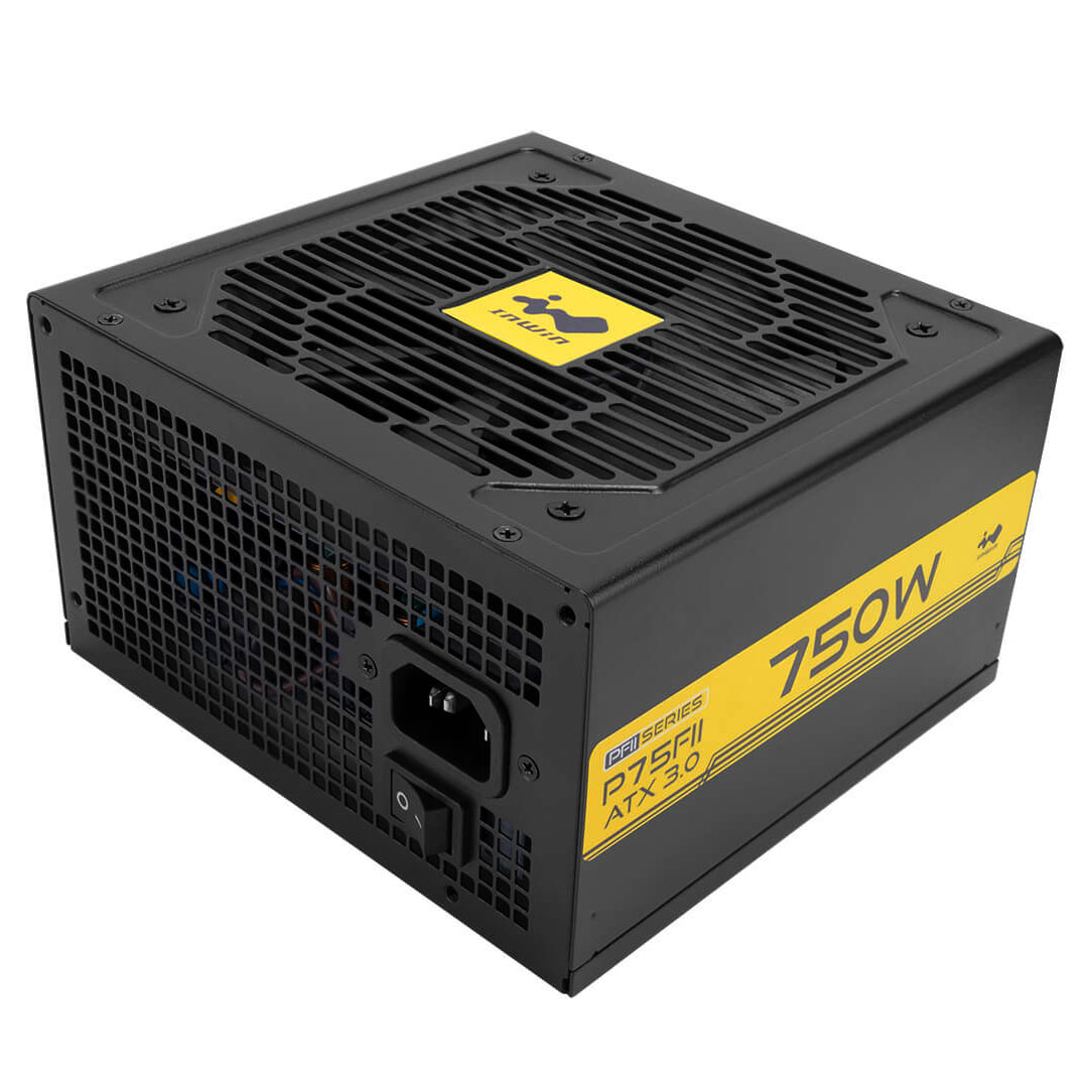 In WIN Sviluppo P75FII Alimentatore 80 Plus Gold ATX 3.0 PCIE 5.0 - 750 WATT - PC/Server Alimentatore - ATX (IW -PS -PFII750W)