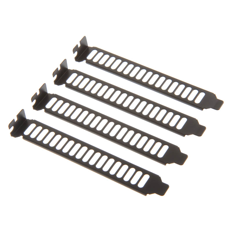 SilverStone SST-Aeroslots-BP PCI Slotblenden, 4 Stück - schwarz