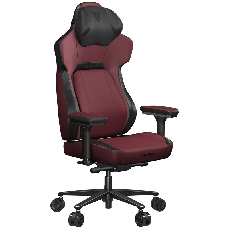 Sedia da gioco moderna di Thunderx3 Core - Red - Sedia da gioco ergonomica - Backrest con pelle sincronizzata ad alta qualità
