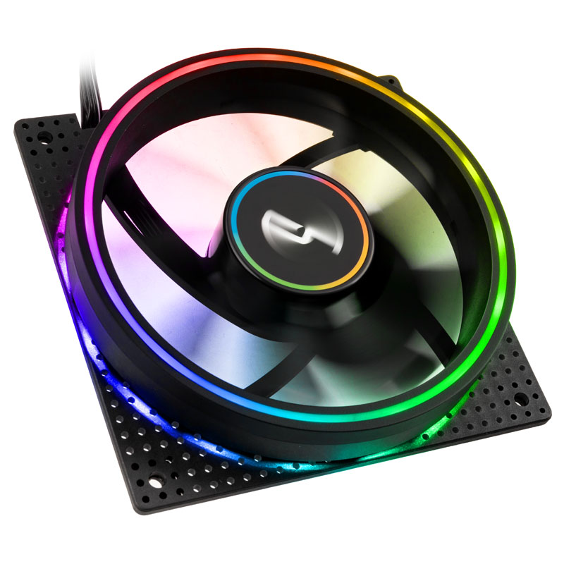 CRYORIG Crona S Universale Ventilatore 12 cm Nero 1 pz (Cryorig Crona S ARGB 120mm PWM Fan with Controller [400-1700rpm] - Blac