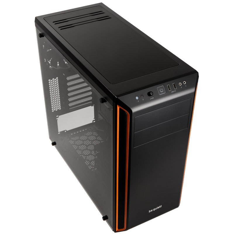 be quiet Pure Base 600 Window Midi Tower Nero Arancione (Be Quiet Pure Base 600 Gaming Case w/ Window ATX 2 x Pure Wings 2 Fans