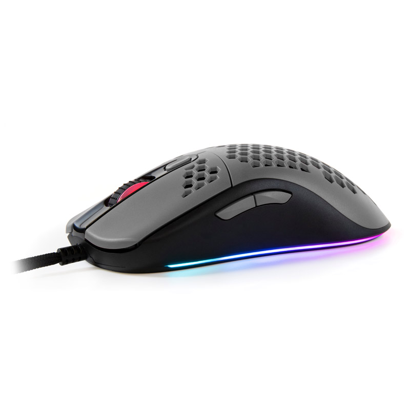 Arozzi Favo mouse Mano destra USB tipo A Ottico 16000 DPI (AROZZI FAVO ULTRA LIGHT GAMING - MOUSE - BLACK / GREY)